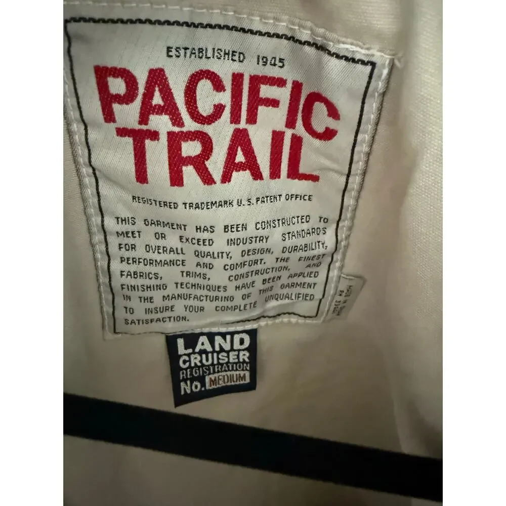 Vintage London Fog Pacific Trail Land Cruiser Jacket Leather Collar Bomber M NWT